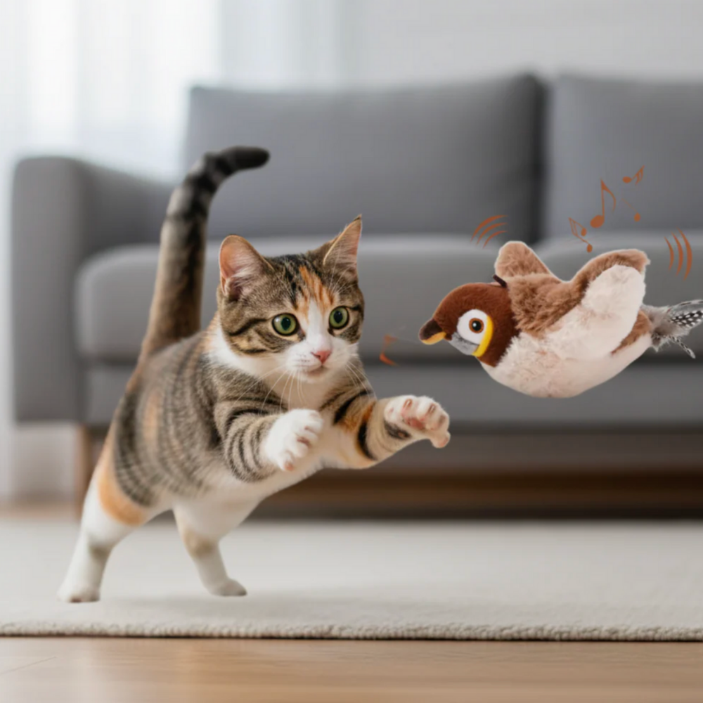 Furry Bird - Jouet interactif pour chats