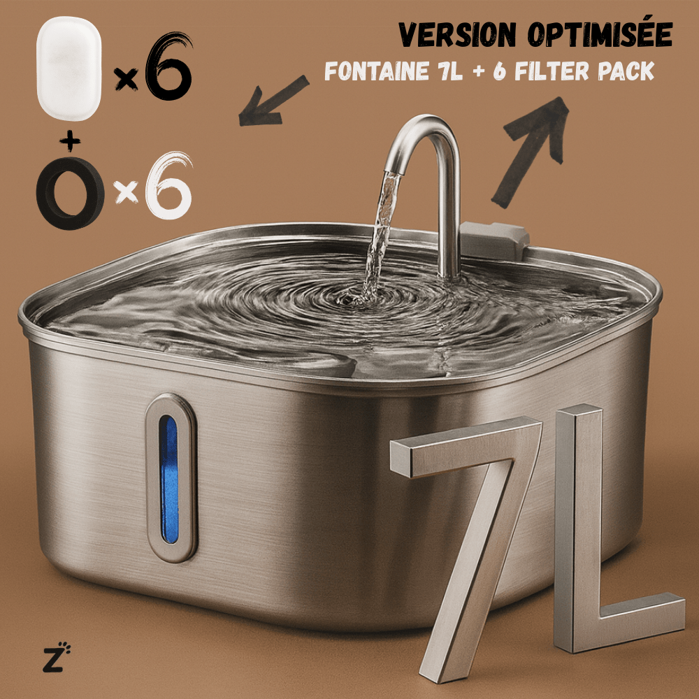 Fontaine à eau de 7L pour chien