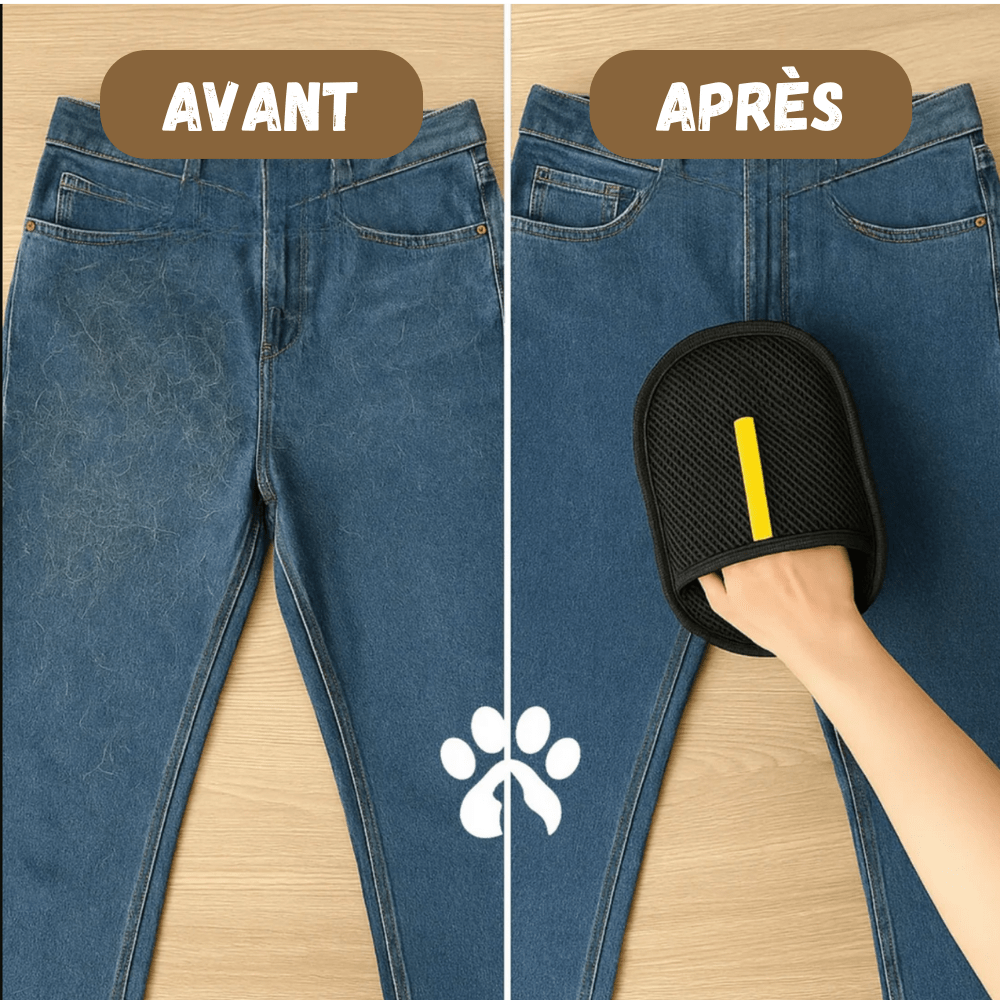 Gants de nettoyage anti-poils Réutilisable & Écologique